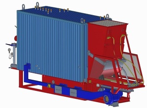 Котел водогрейный КВм-1,45 Водогрейный котёл КВм-1,45 тепловой мощностью 1,45 МВт (1450 кВт), используемый в системах вентиляции, отопления, водоснабжения в отопительных котельных малой мощности в ЖКХ и промышленных отраслях. Котлы КВм-1,45 используются для нагрева воды температурой не более 95°С с рабочим давлением до 0,8 МПа для централизованного отопления. Котёл КВм-1,45 используется в закрытых и открытых системах отопления с принудительной циркуляцией воды.